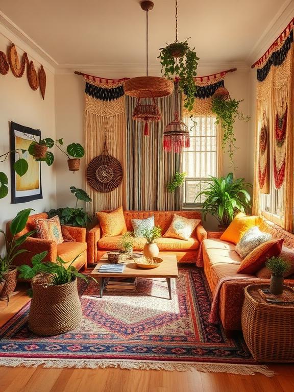 Warm bohemian — interior design inspiration